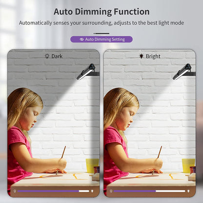 Bright Adjustable LED Desk Light for Home Office