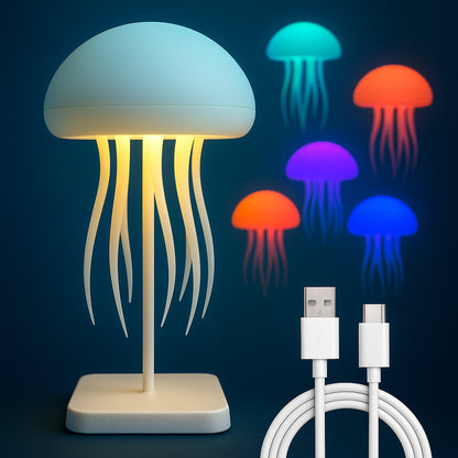 Colorful Jellyfish LED Nightlight Table Lamp - Lusomart