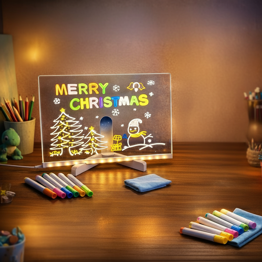 Colorful Kids LED Light Up Drawing Pad
