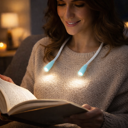 Portable LED Book Light Rechargeable Clamp Free Design