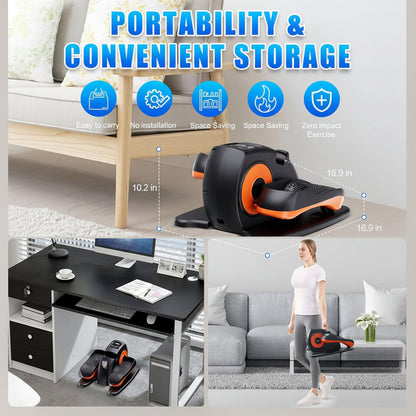 Compact Mini Pedal Exerciser for Home Office Use