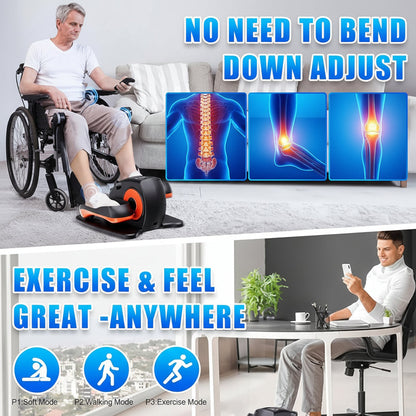 Compact Mini Pedal Exerciser for Home Office Use