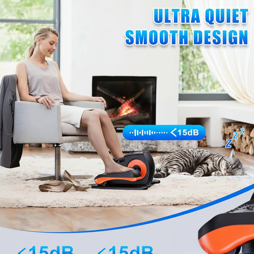 Compact Mini Pedal Exerciser for Home Office Use