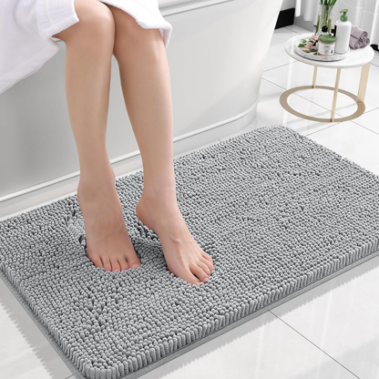 Plush Bathroom Mat Soft Non Slip Absorbent Floor Rug