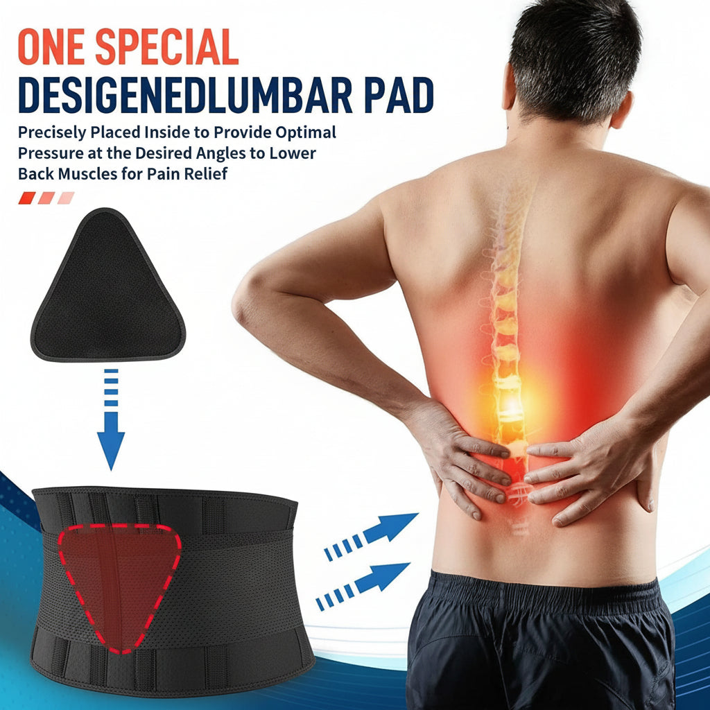 Comfortable Lower Back Support Adjustable Neoprene Belt