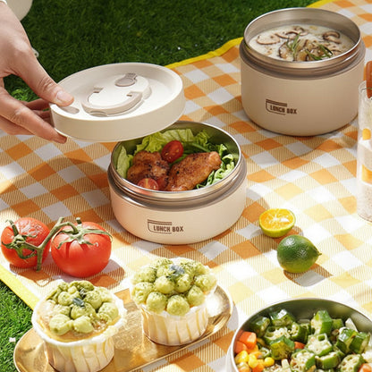 Thermal Insulated Steel Lunch Box Container
