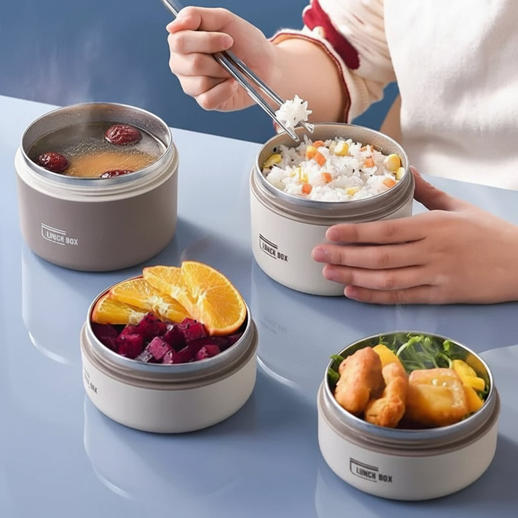 Thermal Insulated Steel Lunch Box Container