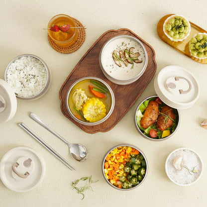 Thermal Insulated Steel Lunch Box Container