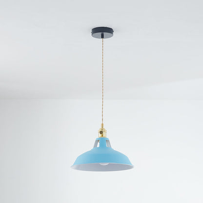 Vibrant Color Metal Drop Pendant Light Fixture