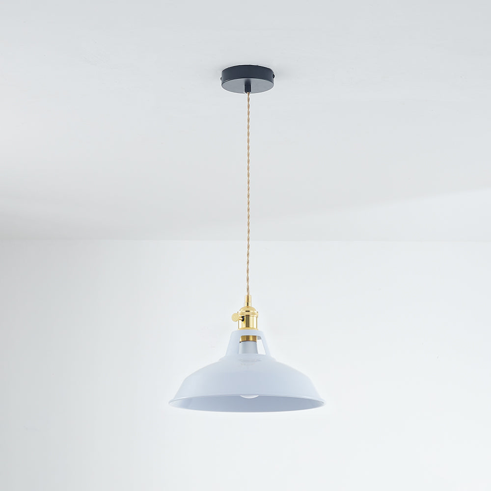 Vibrant Color Metal Drop Pendant Light Fixture