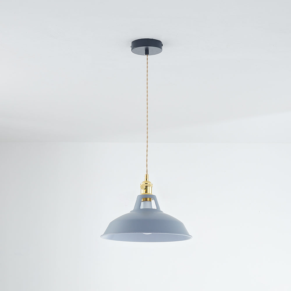 Vibrant Color Metal Drop Pendant Light Fixture
