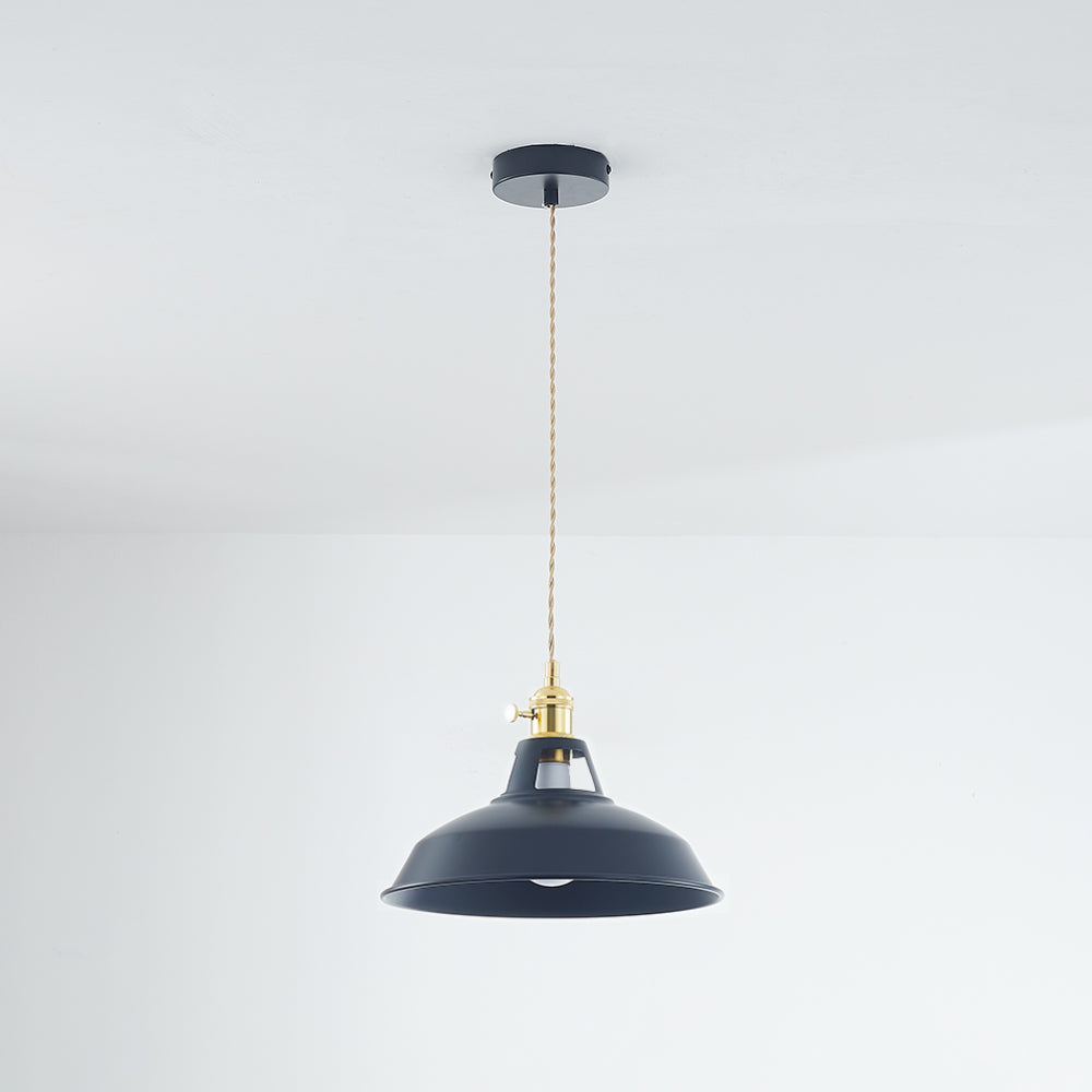 Vibrant Color Metal Drop Pendant Light Fixture