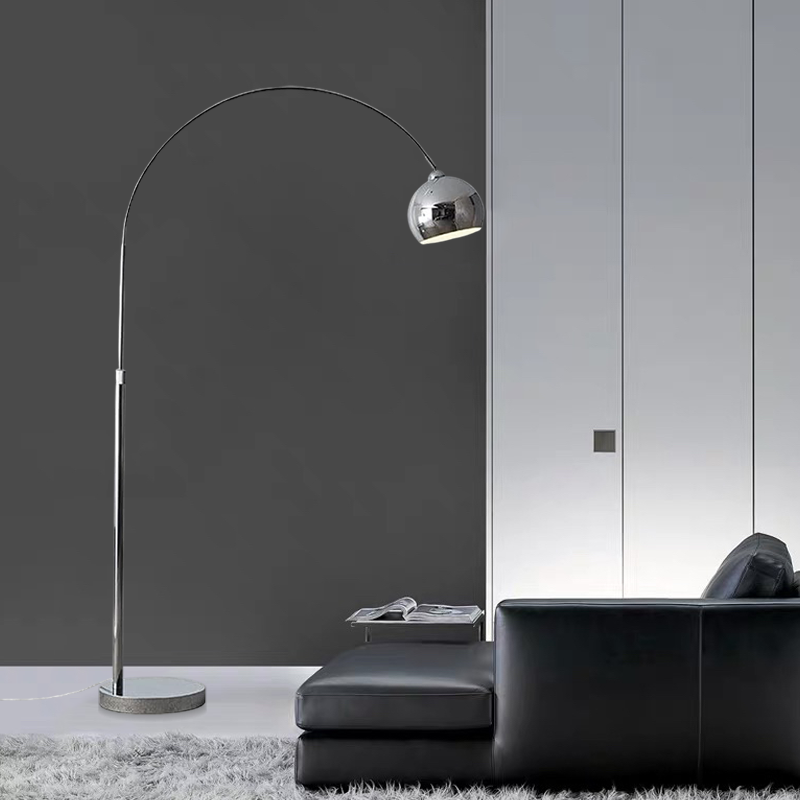 Nordic Metal Black/Blue/Gold/Pink Floor Lamp Metal Bedroom-4