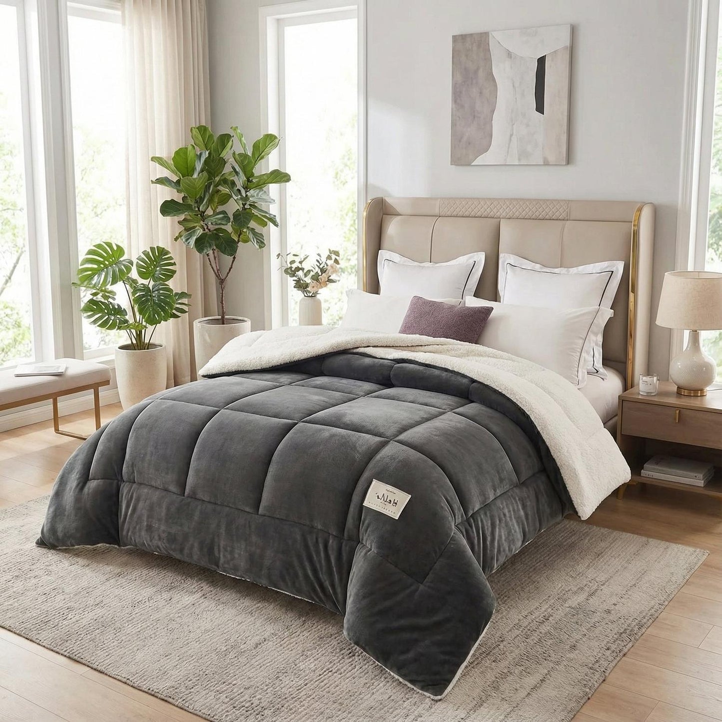 Plush Sheep Wool Comforter