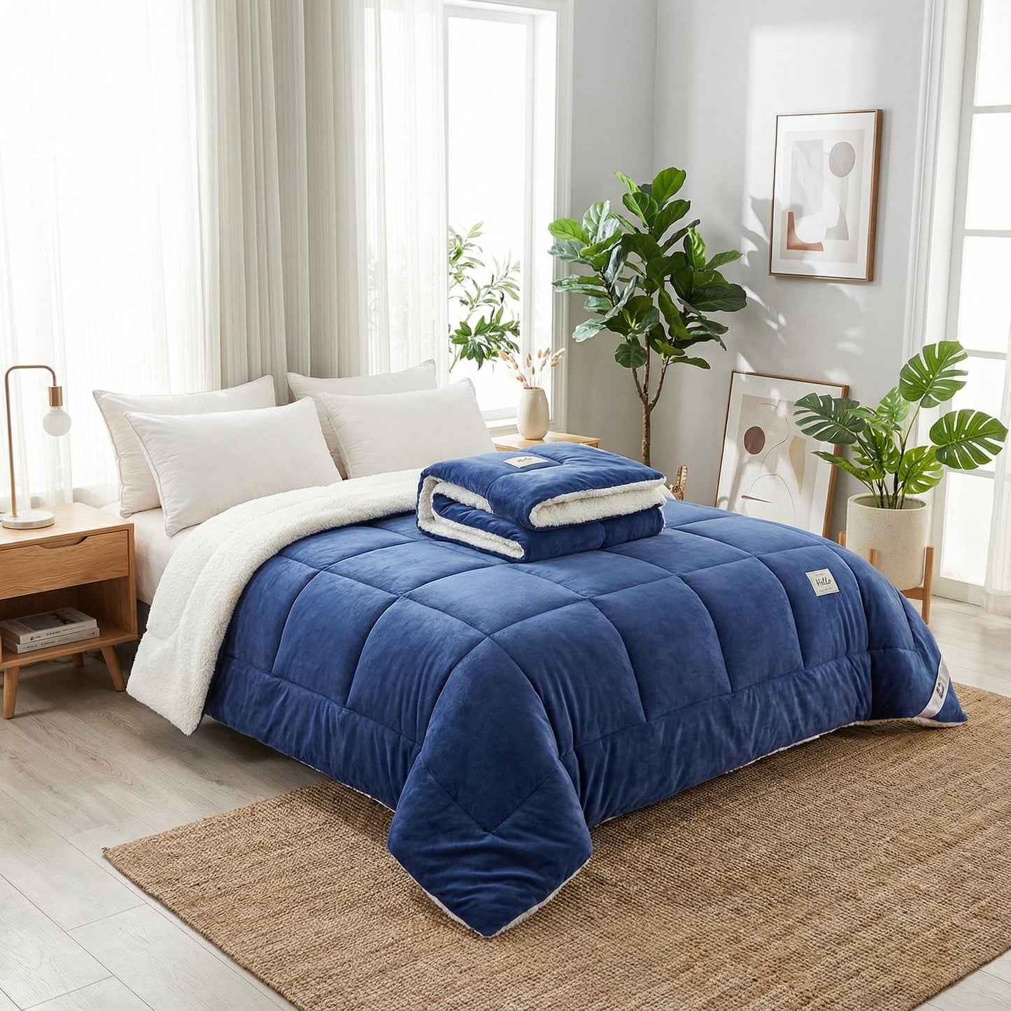 Plush Sheep Wool Comforter