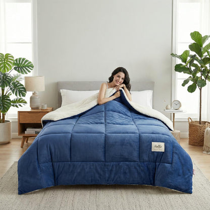 Plush Sheep Wool Comforter