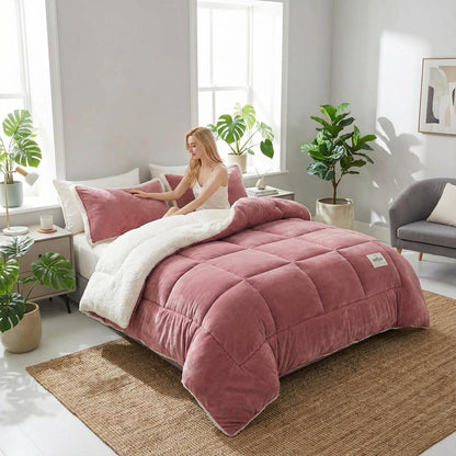 Plush Sheep Wool Comforter
