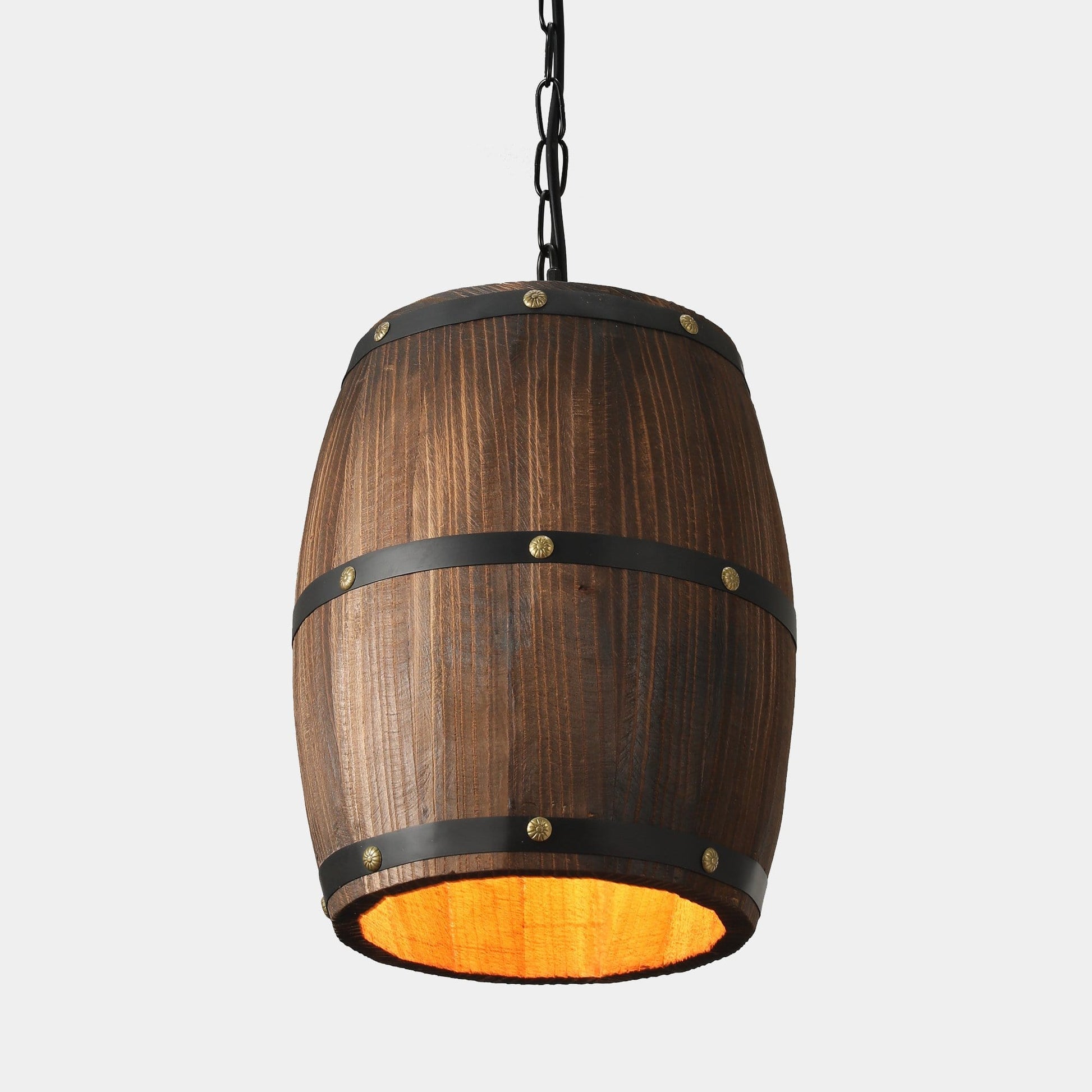 Stylish Metal Hanging Drum Lamp - Lusomart