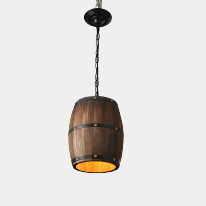Stylish Metal Hanging Drum Lamp