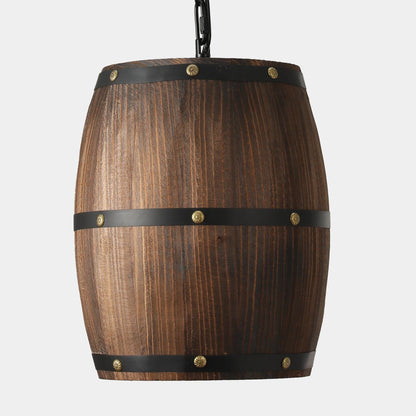 Stylish Metal Hanging Drum Lamp