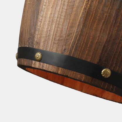 Stylish Metal Hanging Drum Lamp