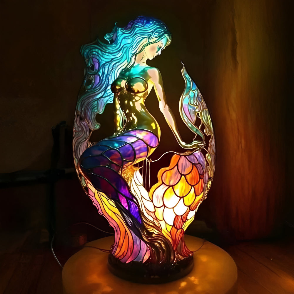 Colorful Glass Animal Desk Lamp Decoration
