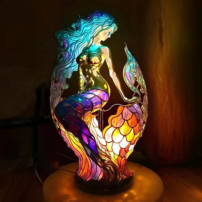 Colorful Glass Animal Desk Lamp Decoration