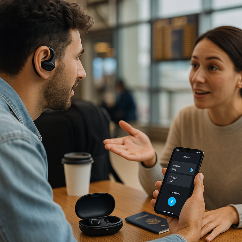 Wireless Instant Voice Translator Earbuds Bluetooth