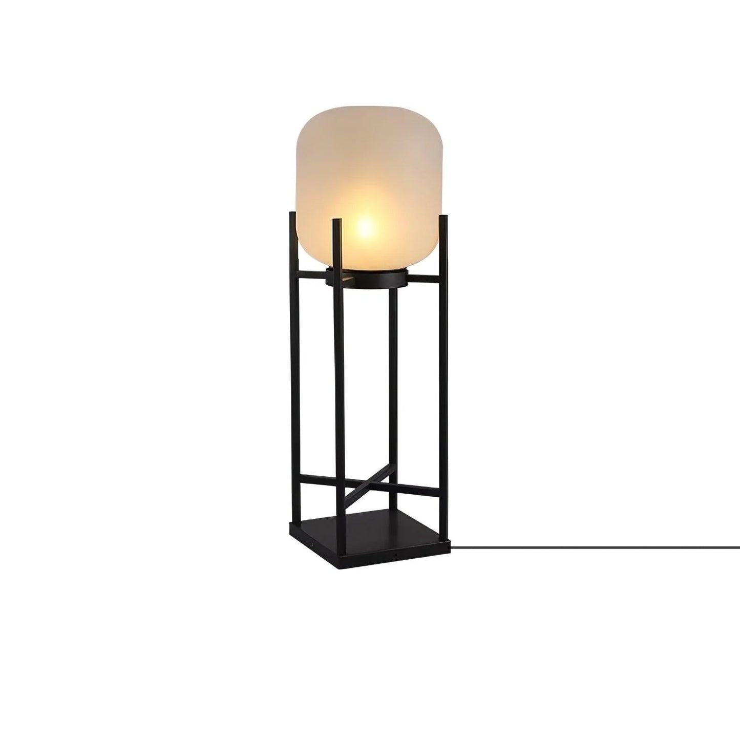 Bright Solar Garden Lamp Stainless Steel Glass