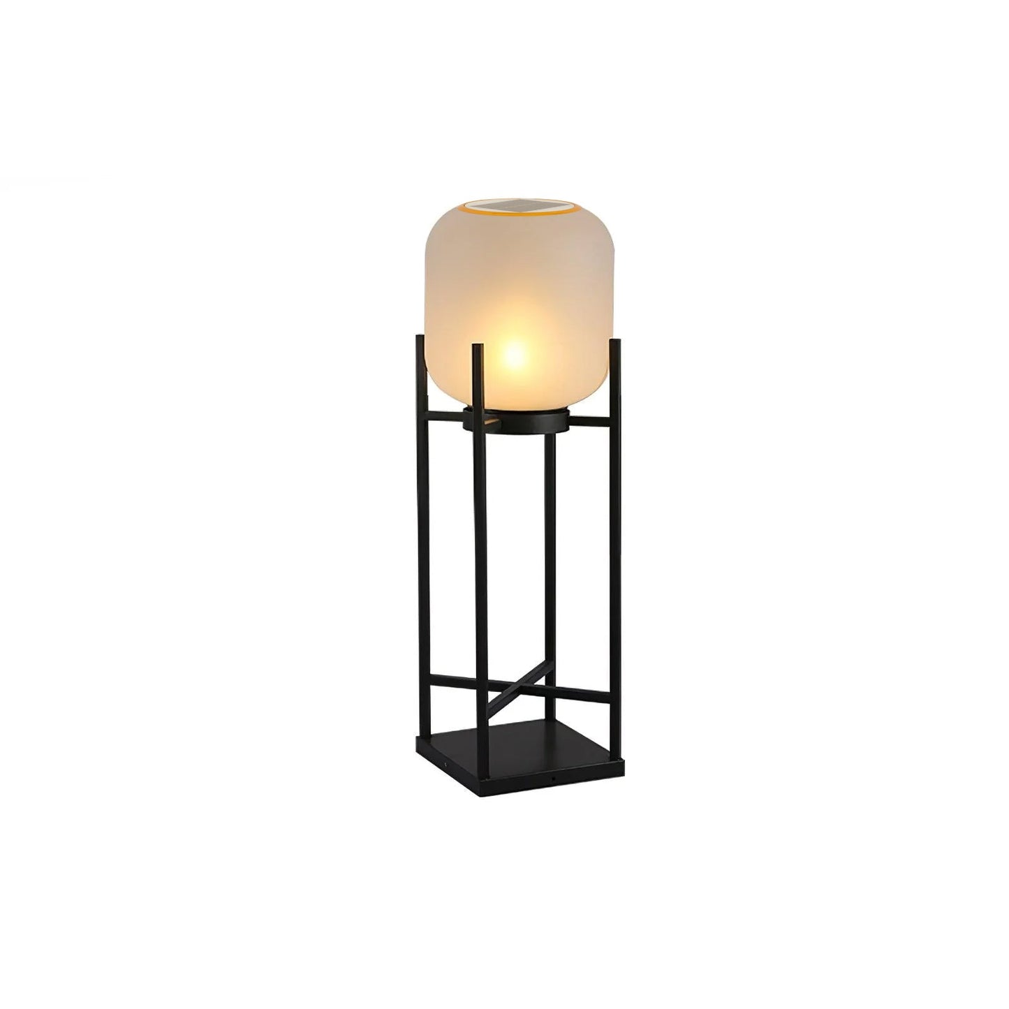 Bright Solar Garden Lamp Stainless Steel Glass