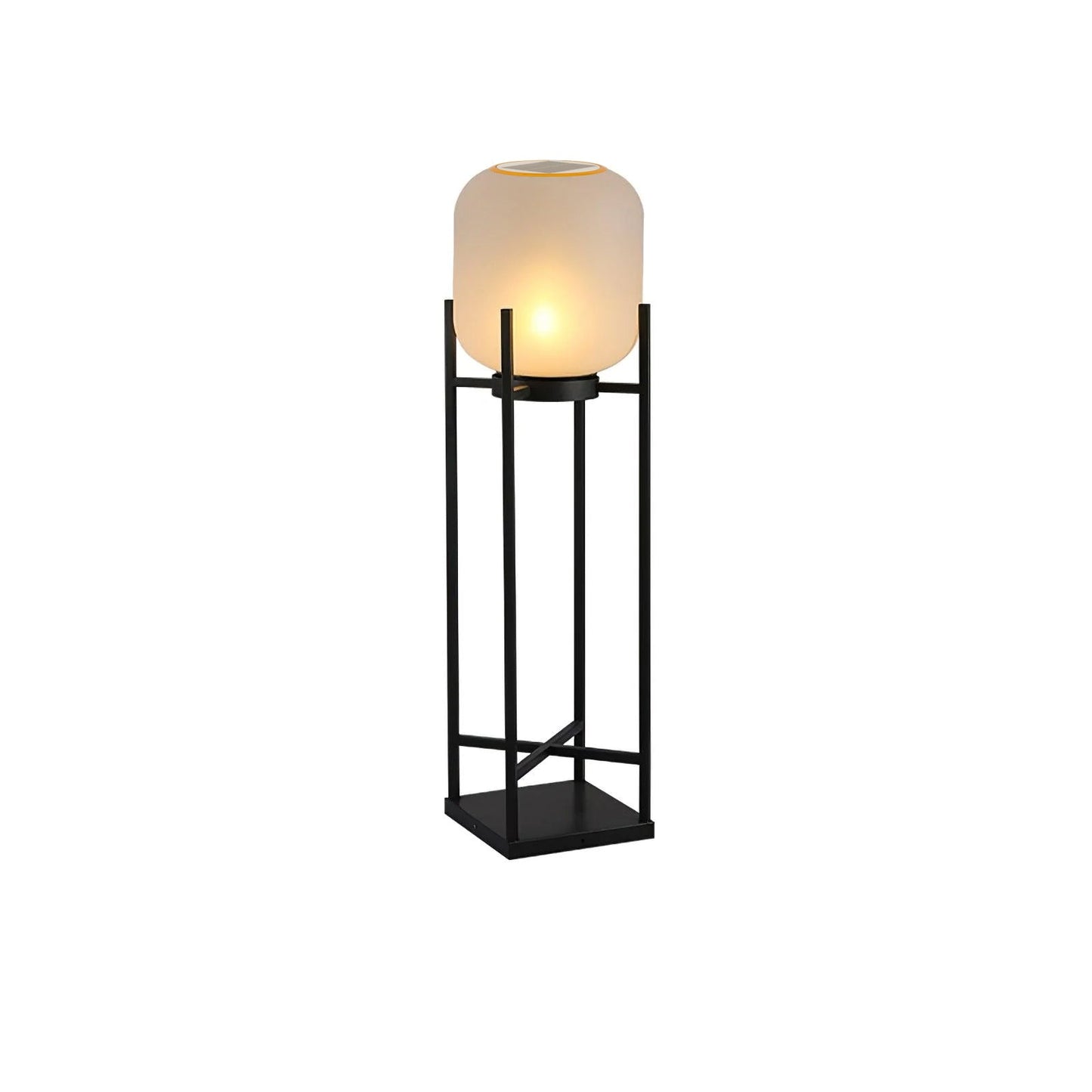 Bright Solar Garden Lamp Stainless Steel Glass