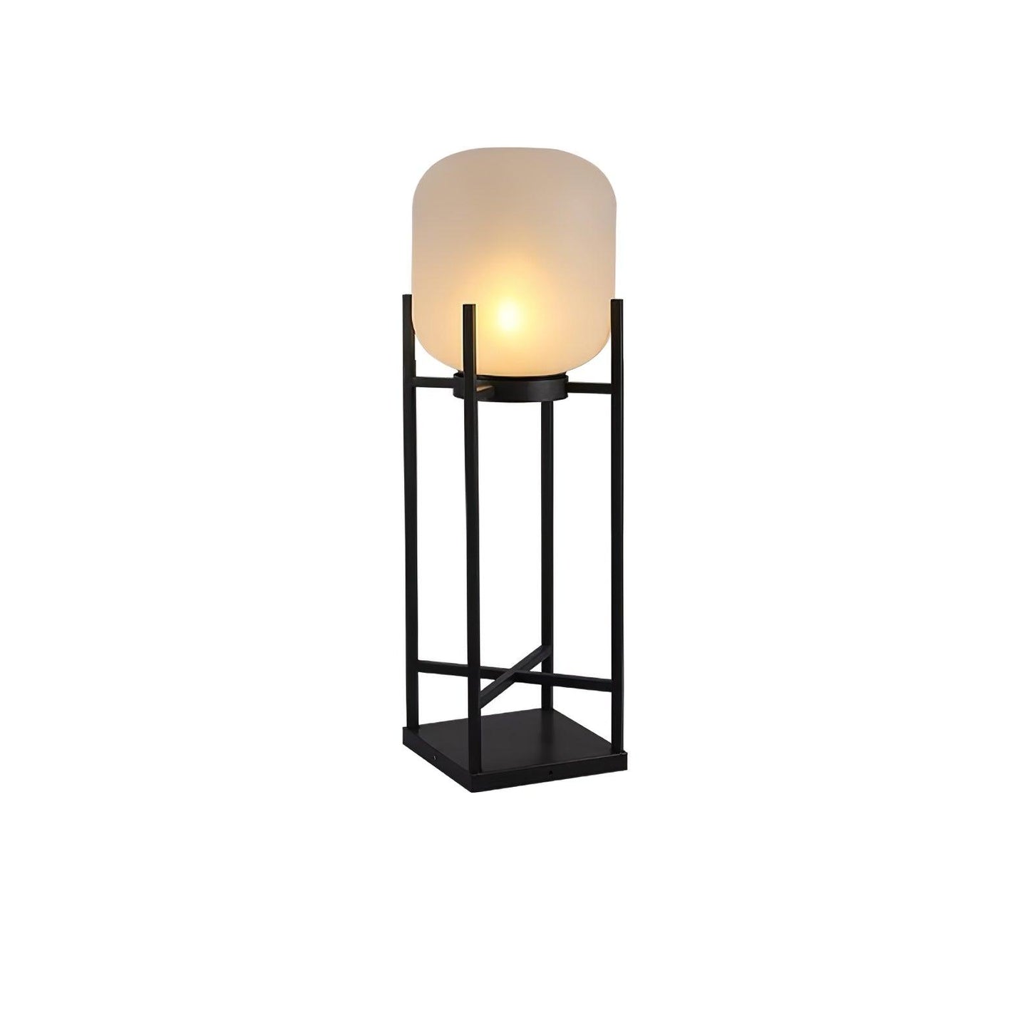 Bright Solar Garden Lamp Stainless Steel Glass