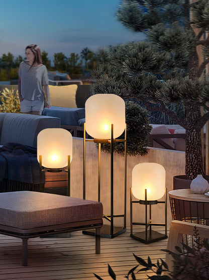Bright Solar Garden Lamp Stainless Steel Glass