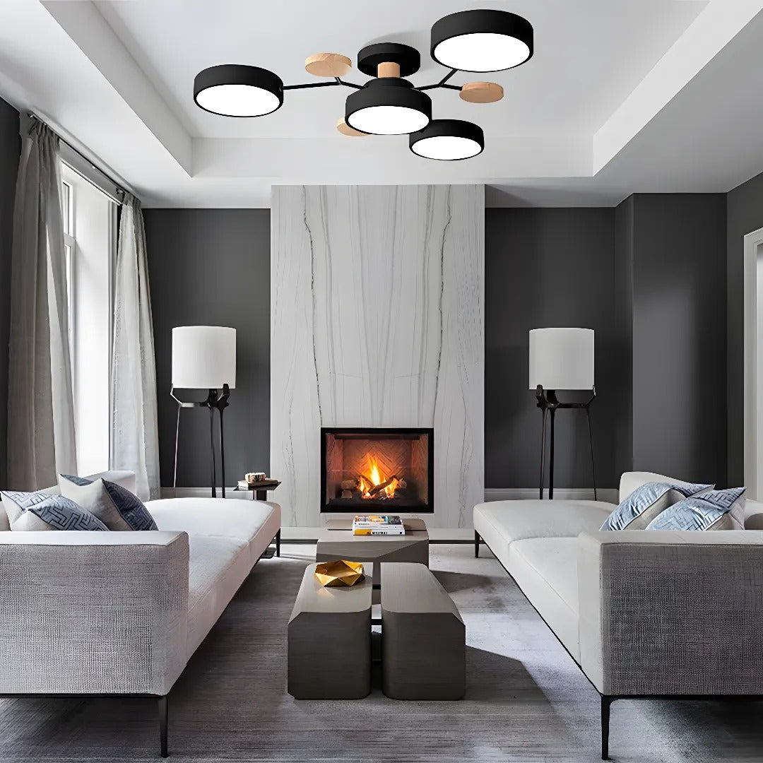 Circular Metal LED Pendant Light For Home