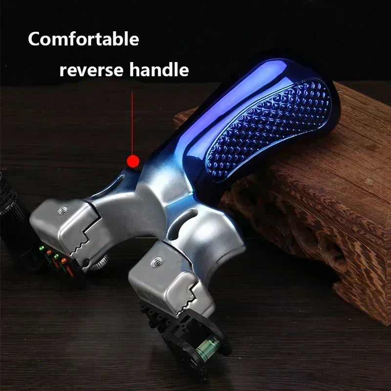 Premium Slingshot with Laser, Level & Non-Slip Handle