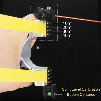 Accurate Hunting Slingshot with LED Light and Grip