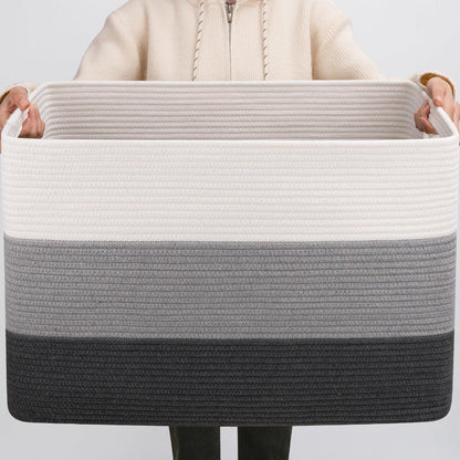 Big Wicker Laundry Hamper with Carry Handles