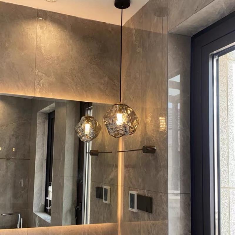 Sleek Glass Hanging LED Light