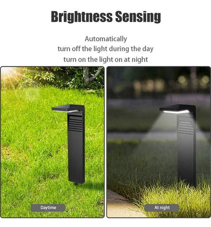 Outdoor Corner Solar Powered Garden Lamp