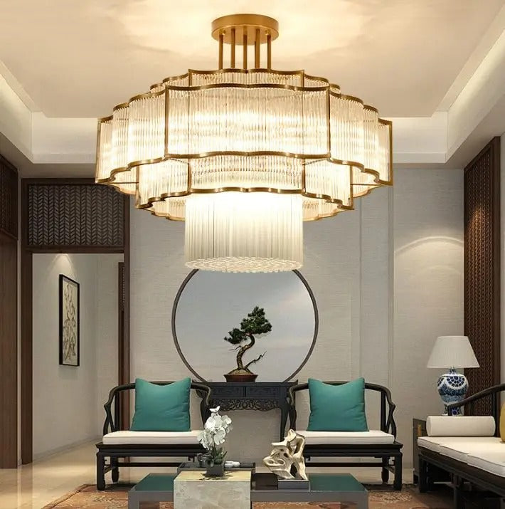 Layered Glass Pendant Lamp