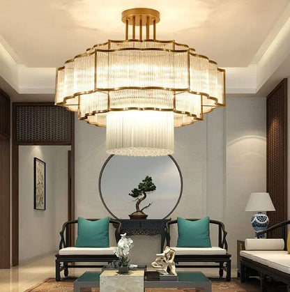 Layered Glass Pendant Lamp