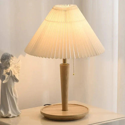 Lea Vintage Wooden Table Lamp 6