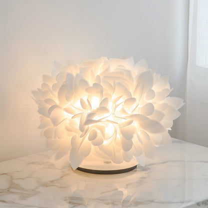 LeafGlow – Contemporary Table Lamp with Floral Petal Accent 1