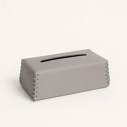  Handcrafted leather tissue dispenser featuring minimalist design perfect for office and bedroom decor
