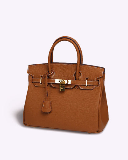 Classic Faux Leather Tote Bag for Daily Use