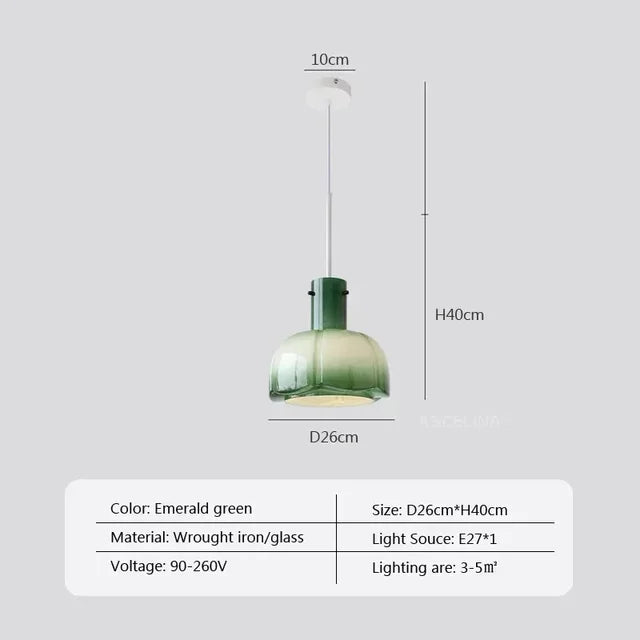 Modern Glass LED Hanging Lamp