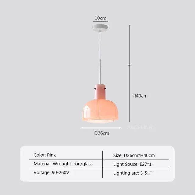 Modern Glass LED Hanging Lamp