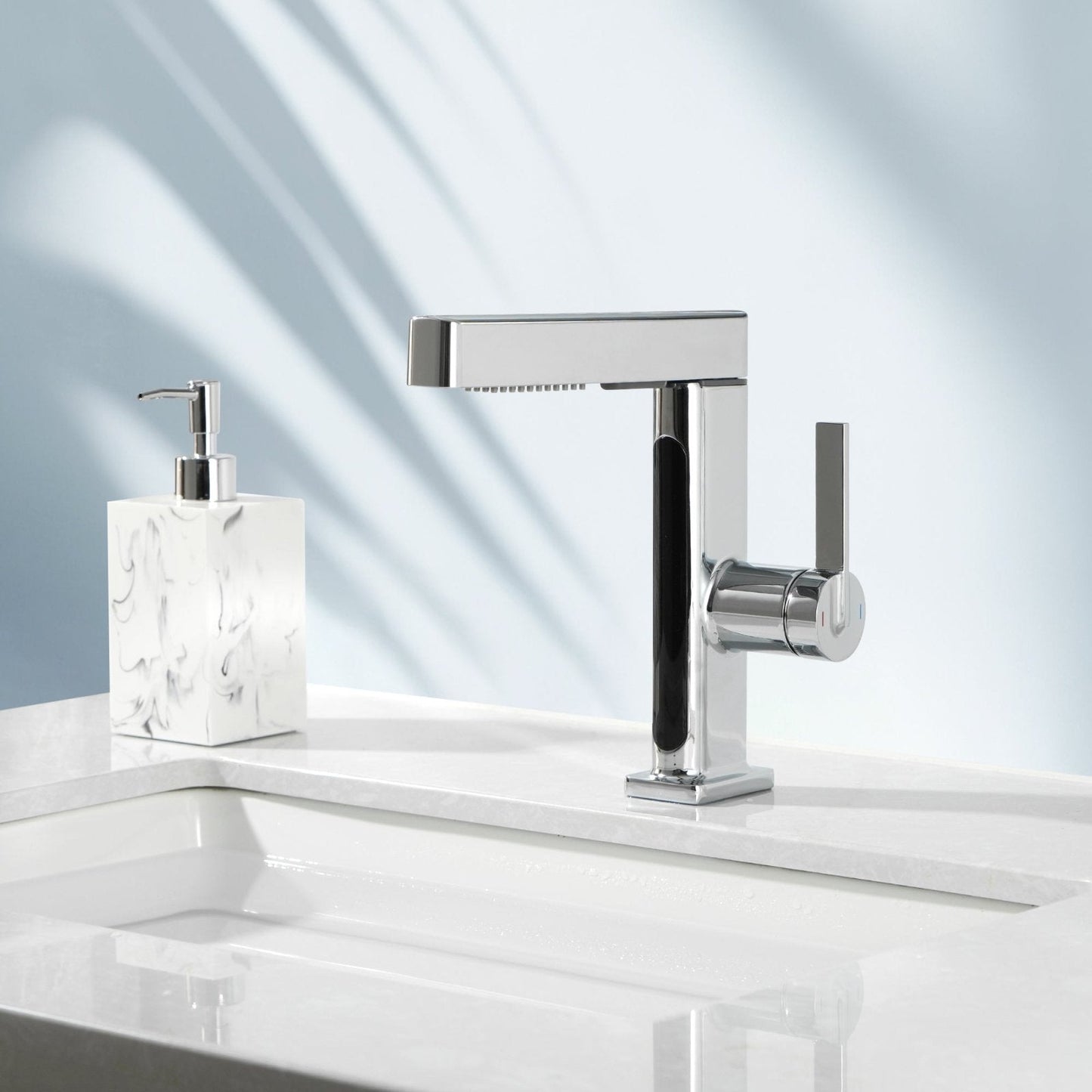 Stainless Steel Single Handle Kitchen Faucet With Temp Control