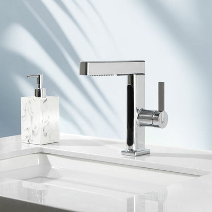 Stainless Steel Single Handle Kitchen Faucet With Temp Control