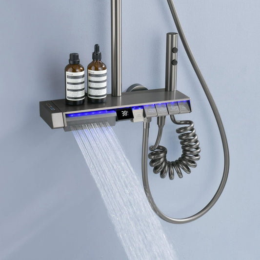 Advanced Digital Shower System with Temperature Control - Lusomart